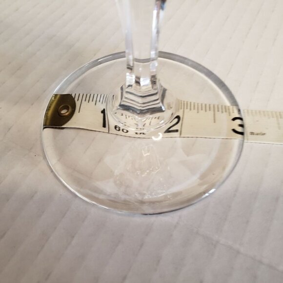 2 Royal Crystal Rock, Opera from Italy 8 oz Criss Cross Paneled Water Goblet - Picture 8 of 11